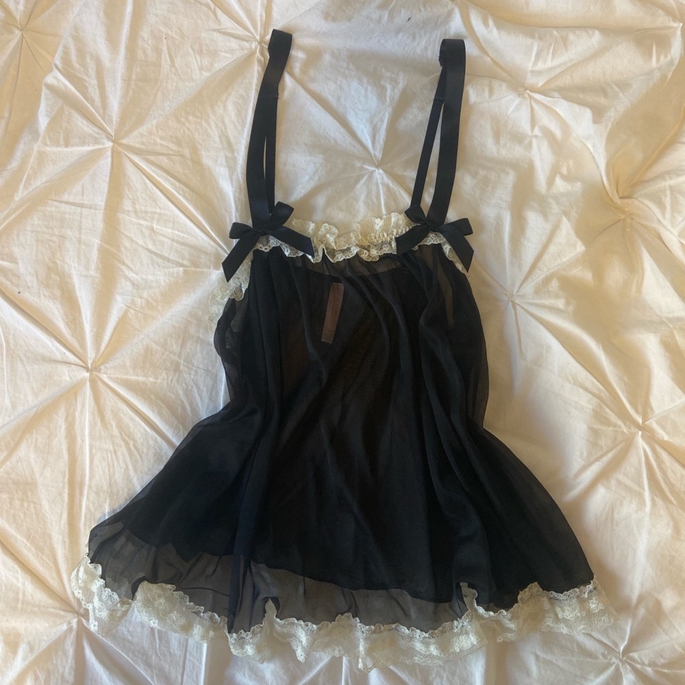 Y2k Victoria Secret sheer black slip dress 🖤
